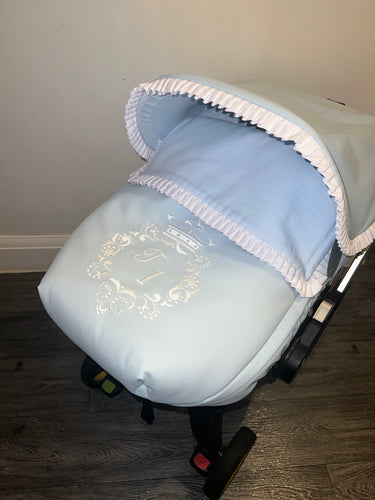 Custom Crown Crest ruffle Leatherette Set *various colours*