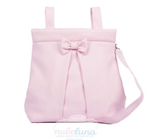 Load image into Gallery viewer, Pompas Pink leatherette bow bag