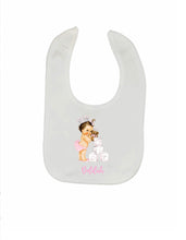 Load image into Gallery viewer, Girl with Bricks Personalised Bib