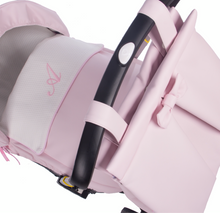 Load image into Gallery viewer, Pink Pompas leatherette Car Seat Set