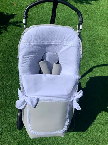 Leatherette Bianca Pram footmuff