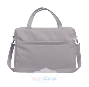 Grey Leatherette Maternity bag