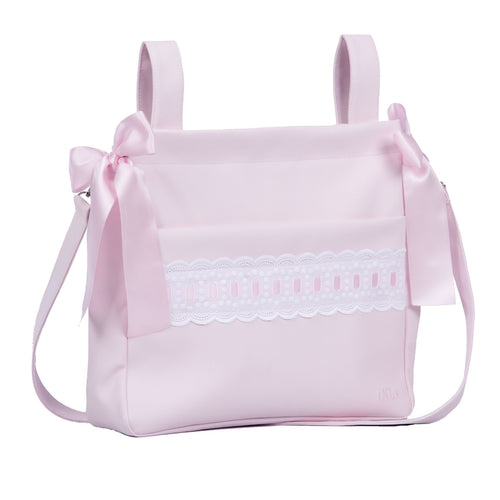 Artenas Pink Leatherette Pram Bag