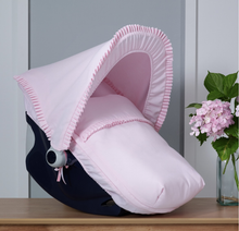 Load image into Gallery viewer, Pink Pique Car Seat Footmuff