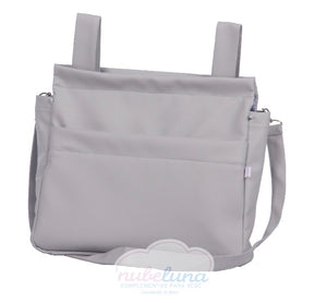 Pompas Cream leatherette pram bag