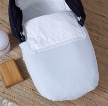 Load image into Gallery viewer, Blue Plumeti Carrycot Apron/Nest