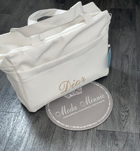 Load image into Gallery viewer, Ivory Leatherette Maternity bag