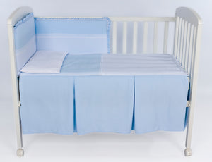 Blue Bianca Cot Bed 140cm x 70cm