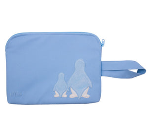 Blue Faunia leatherette vanity case