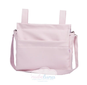 Pompas Pink  leatherette pram bag