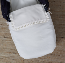 Load image into Gallery viewer, Cream Pique Carrycot Apron/Nest