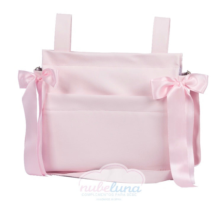 Pompas Pink  leatherette pram bag
