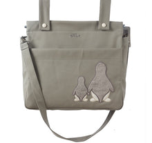 Load image into Gallery viewer, Grey Faunia leatherette strap bag
