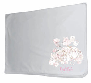 Girls Toy/Flower Personalised Blanket