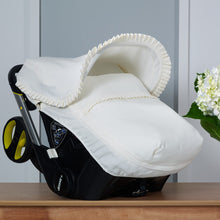 Load image into Gallery viewer, Cream Pique Car Seat set