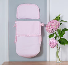 Load image into Gallery viewer, Pink Pique Carrycot Apron/Nest