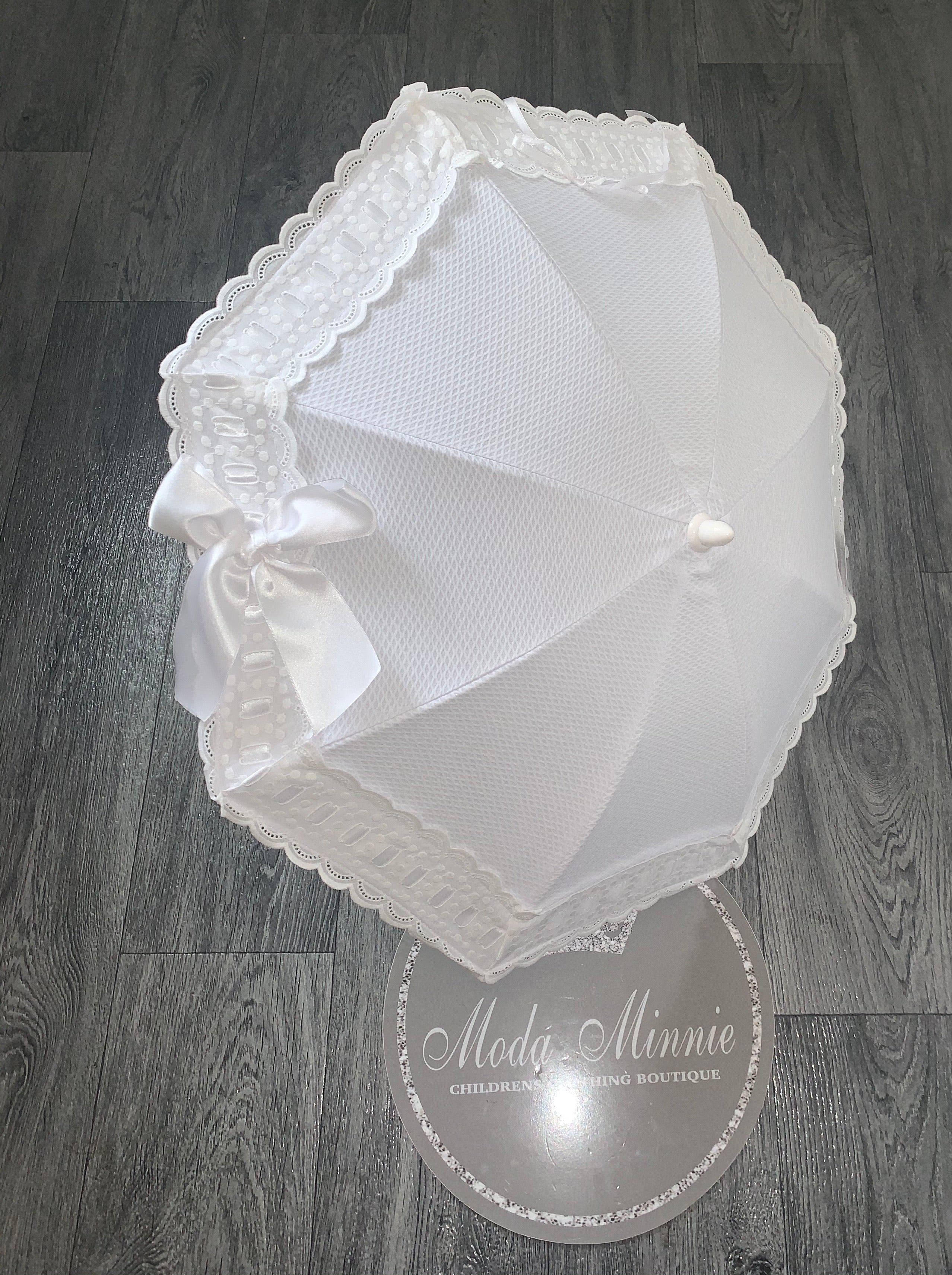 White Artenas Spanish Parasol