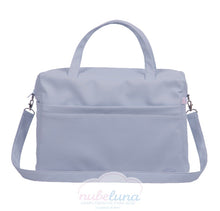 Load image into Gallery viewer, Blue Leatherette Maternity bag