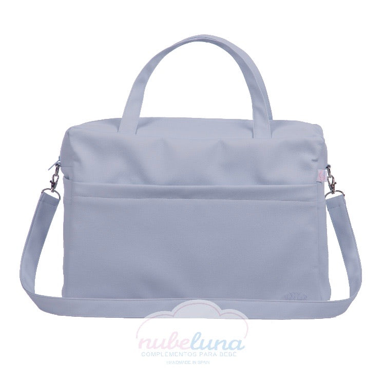 Blue Leatherette Maternity bag